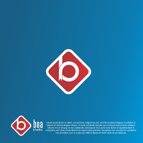 logo concept for boa studio