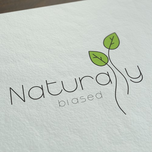 Logo concept for healthy nutrition blog