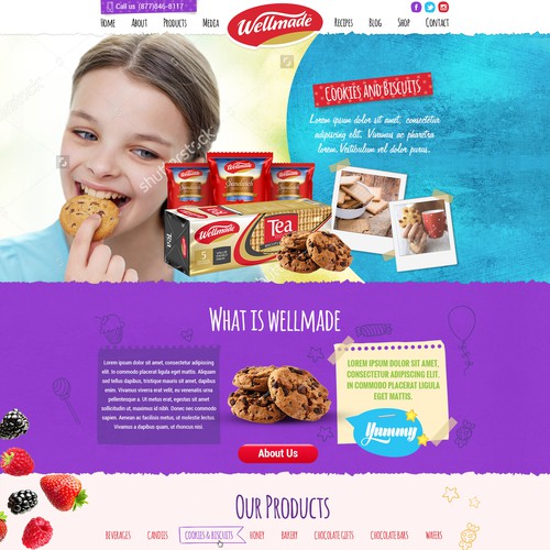 Wellmade food and candies web site