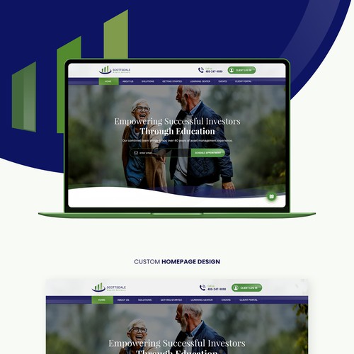 Home Page Design for Financial Advisor