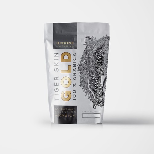 Special package design for premium fresh roasted coffee - The tiger who brings joy to coffee lovers
