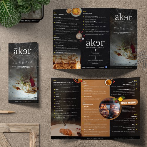 Stunning Brochure design for Restaurant & Lounge 