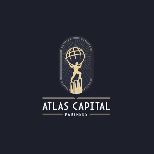 Art Deco Style Logo for Atlas Capital Partners