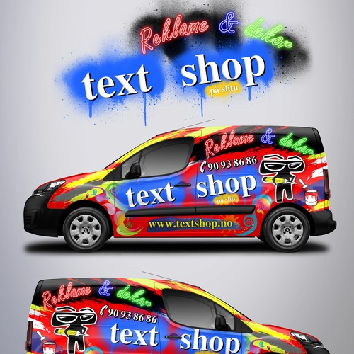 Textshop Car Wrap