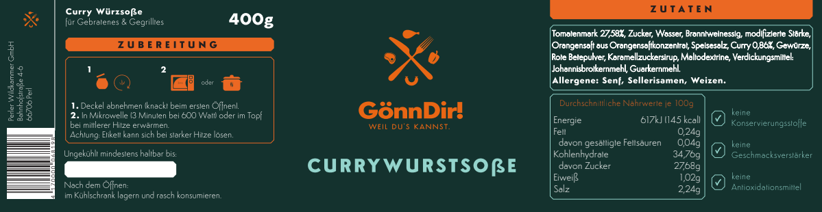 Jar label design