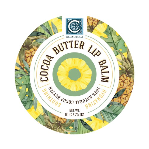 Cacaoteca Lip Balm Label