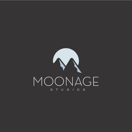 Create a minimalist logo for Moonage studios