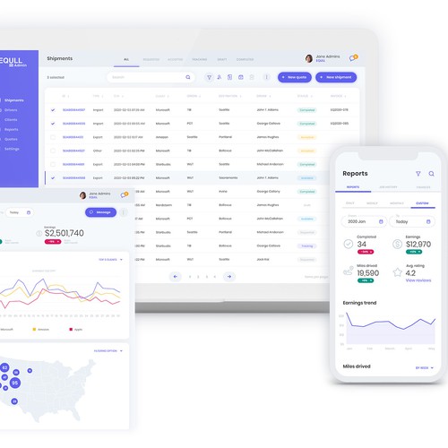 Transportation tracker app