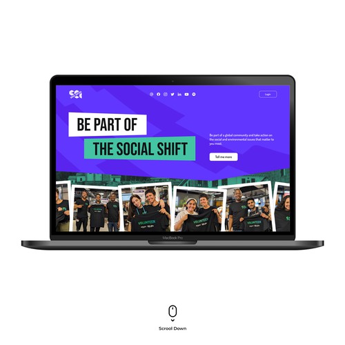 Social Shifter Website Design Concept 