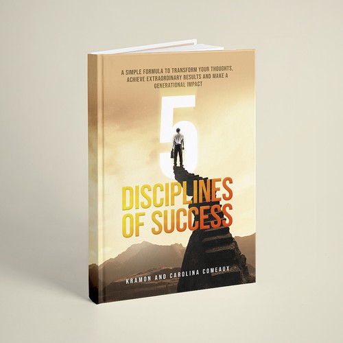 Book Cover Design for 5 Disciplines of Success