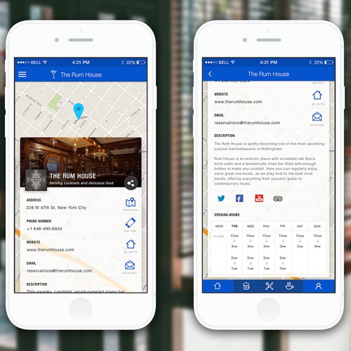 Mobile Bar / Restaurante App