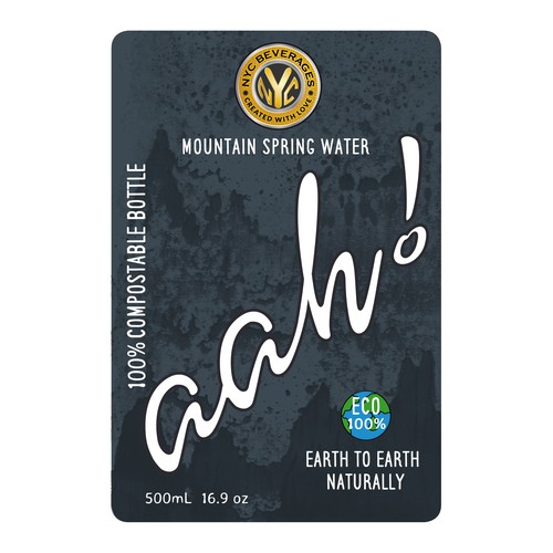 Label design for water