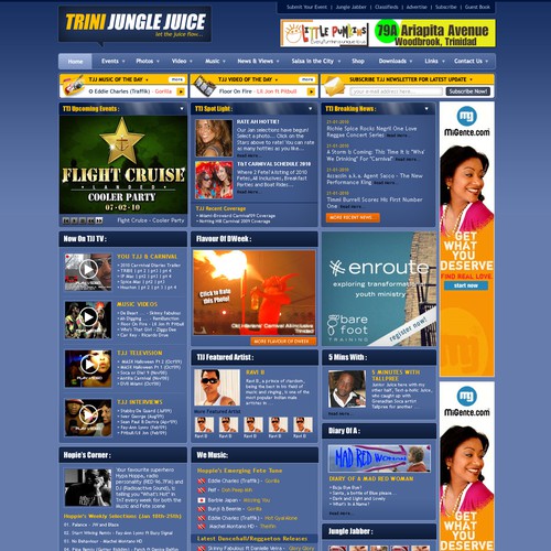 Redesign #1 Caribbean Entertainment website