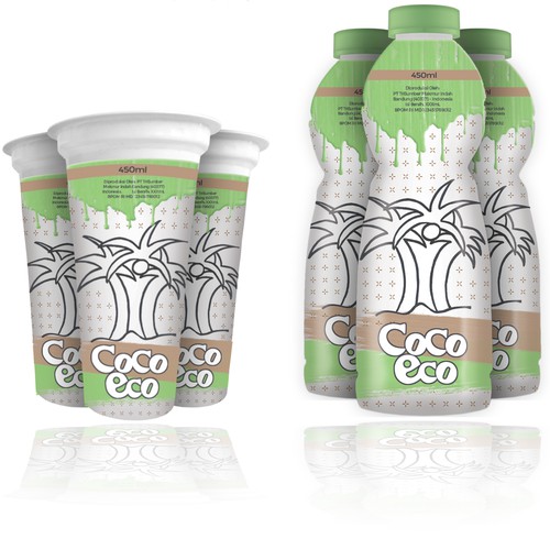 Coconut drink packaging