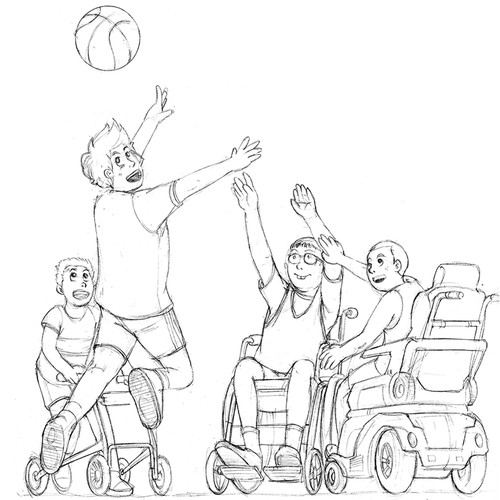 Playing Basketball