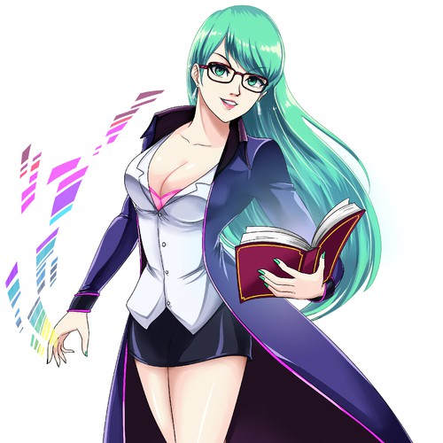 Design Anime Character Graphic - The Librarian
