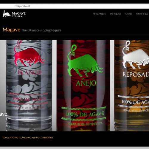 Tequila brand website