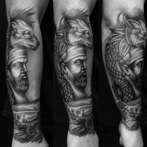 Roman themed tattoo