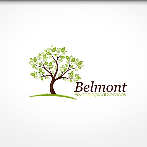 Create a tree themed logo for a psychology practice using the Greek letter psi ψ