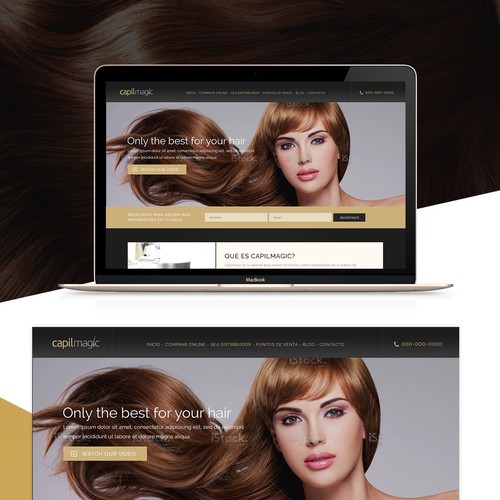 Luxurious design for a hair product