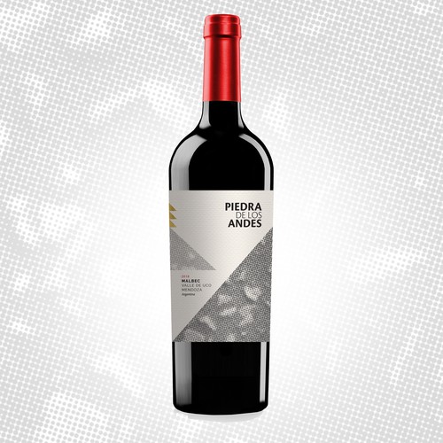 Piedra de los Andres - Malbe - Wine Label