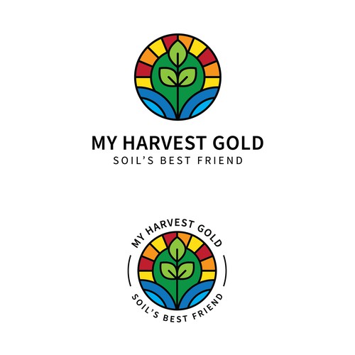Natural and vibrant logo design that will catch attention of gardeners and growers