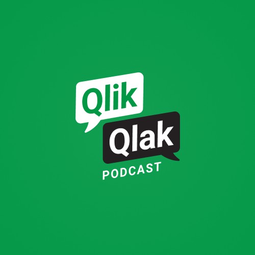Logo Concept for a podcast about data visualization on Qlik Sense