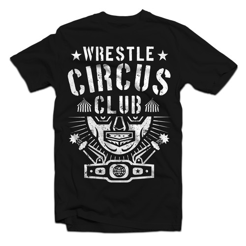 T-Shirt Graphic for Wrestle Circus Club