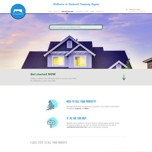 Re-design of National Property Buyers website