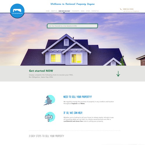 Re-design of National Property Buyers website
