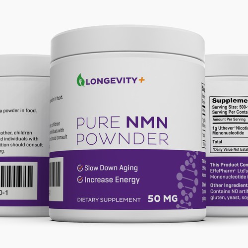 Label for Anti Aging Supplement