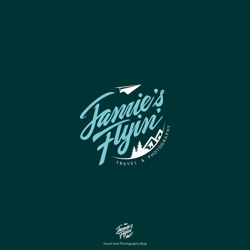 Typography logo concept for Jamie's Flyin'