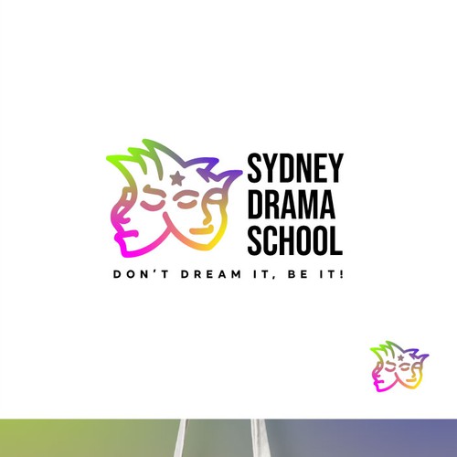 A Theatrical Logo For Sydney Drama School