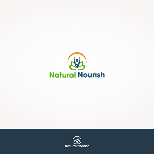 Create a vibrant yet simple logo for vitamin company "NaturalNourish".