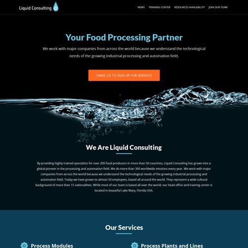 Landing Page for Industrial Automation Website