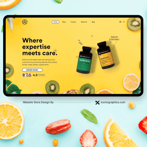 Wordpress Website for Supplement