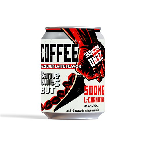 Canned coffee design (240ML can)