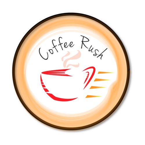 Create an innovative and fresh brand for "Coffee Rush"