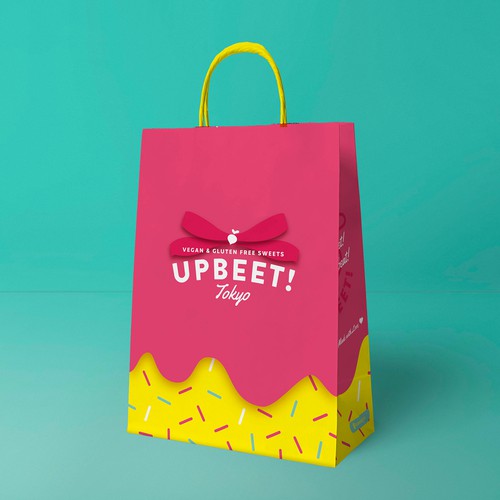 pop urban logo for a modern sweet cake shop