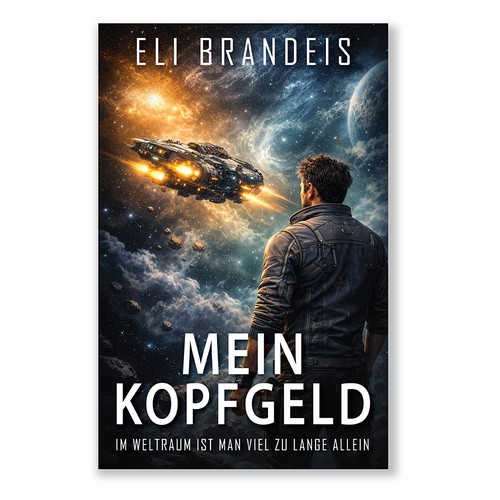 Ccover design for science fiction novel