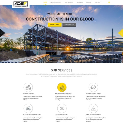 Construction Webpage