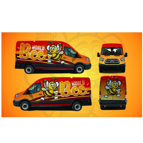 bee van wrap deisgn 