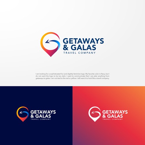 Design a Sophisticated Fun logo for a travel company to appeal to women