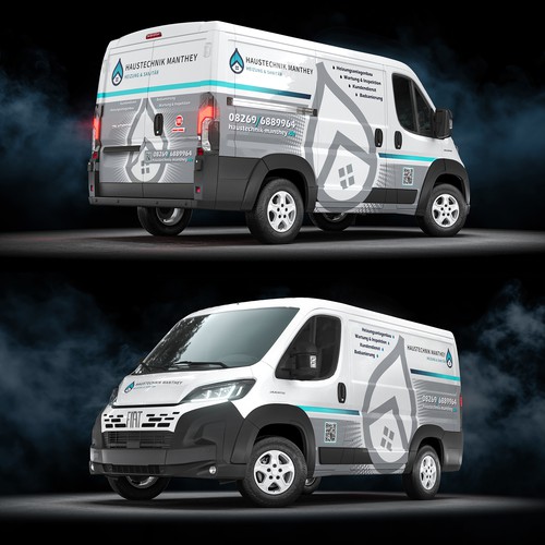 Hvac van wrap design