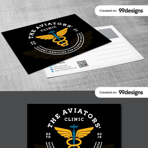 Dynamic Postcard Design for The Aviators' Clinic: Expert Flight Medicine Services