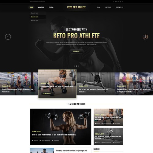 New website for Keto Pro Athlete
