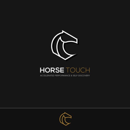 Logo for Therapy company with horses