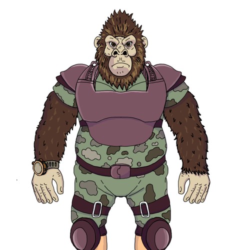 Realistic Gorilla haracter