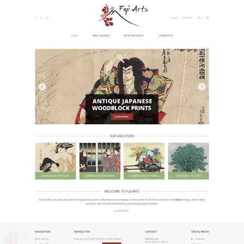 Japanese Art Website Revamp 