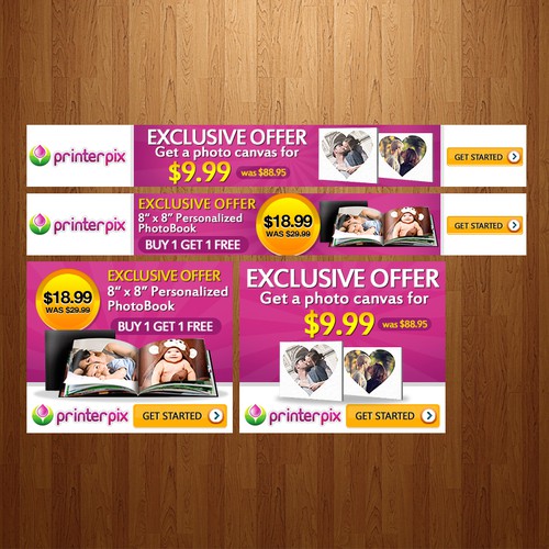 New banner ad wanted for Printerpix.com